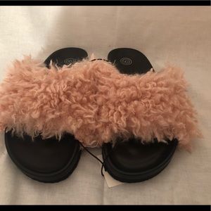 Urban Outfitters Fur Slides